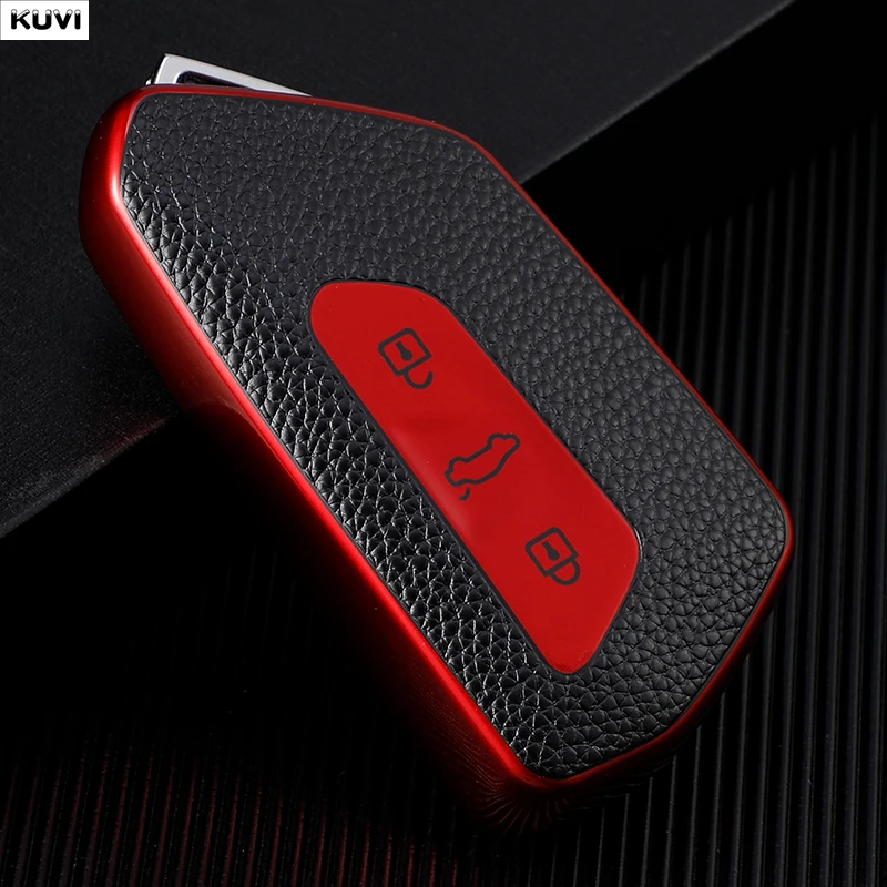 TPU Autoschlüssel-Hülle für VW Volkswagen Golf 8 MK8 ID3 ID4 Cupra Skoda Octavia A8 SEAT Leon MK4 Formentor Tarraco