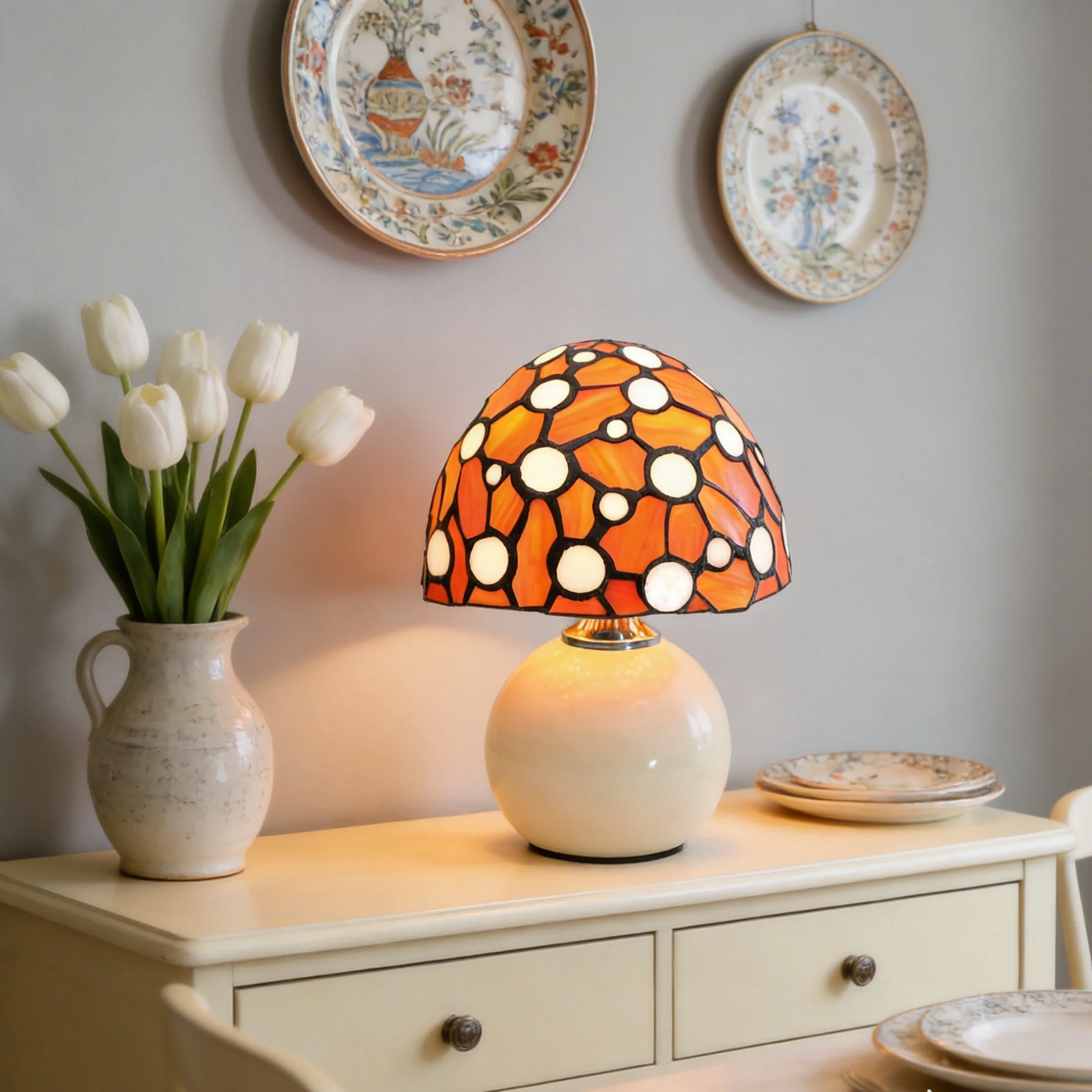 Modern Minimalist Mushroom Tab - огляд і ціна Mushroom Table Lamp