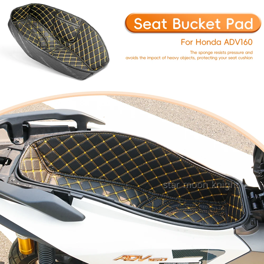 

For Honda ADV 160 ADV160 Motorcycle Scooters Storage Box Liner Luggage Tank Cover Leather Seat Bucket Pad