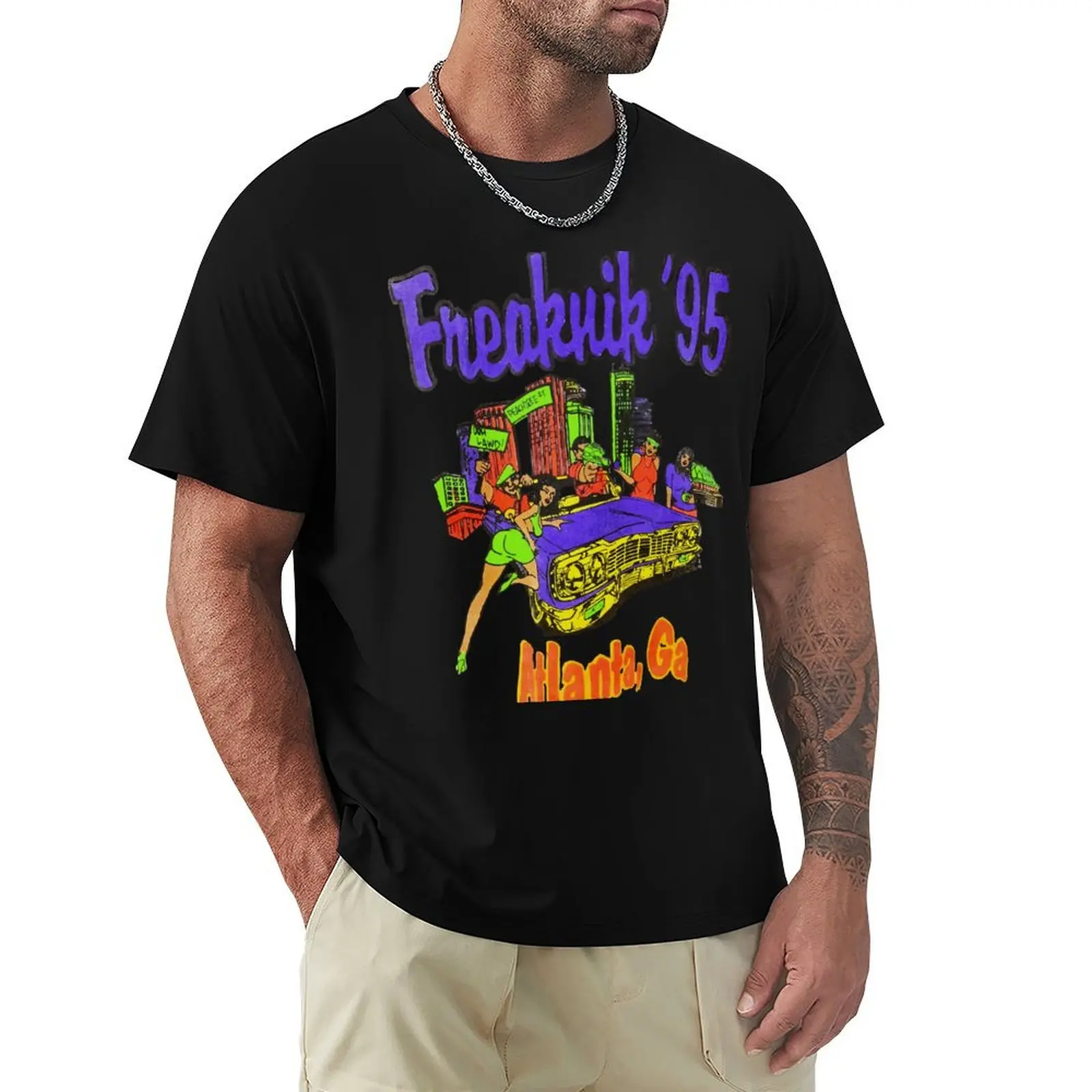 

Freaknik, Vintage Freaknik Festival T Shirt, Reprint T-Shirt Urban Style Print T-Shirt