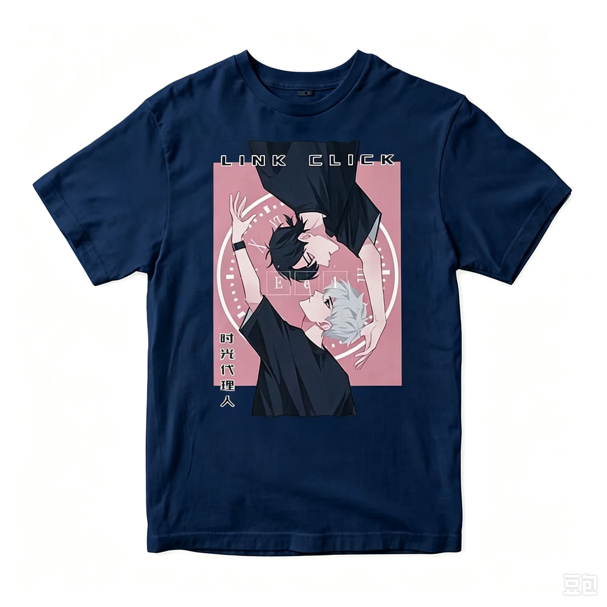Link Click Anime T-Shirt für Männer und Frauen, Manga-Charakter-Grafikdruck, Kurzarm, Rundhalsausschnitt, lässige Alltags-Streetwear, Sommer-T-Shirts – Detail 4