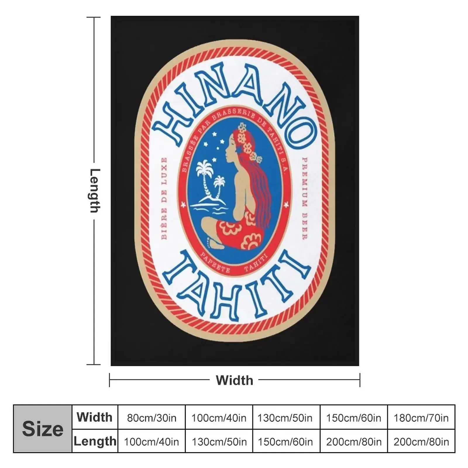 Hinano Tahiti Logo Essential Throw Blanket for babies Kid'S Loose Decorative Sofas for sofa for winter Blankets
