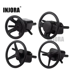 INJORA Plastic RC Car Steering Wheel for 1:10 RC Rock Crawler Axial SCX10 90046 Capra WRAITH RR10 TRX4 TRX6