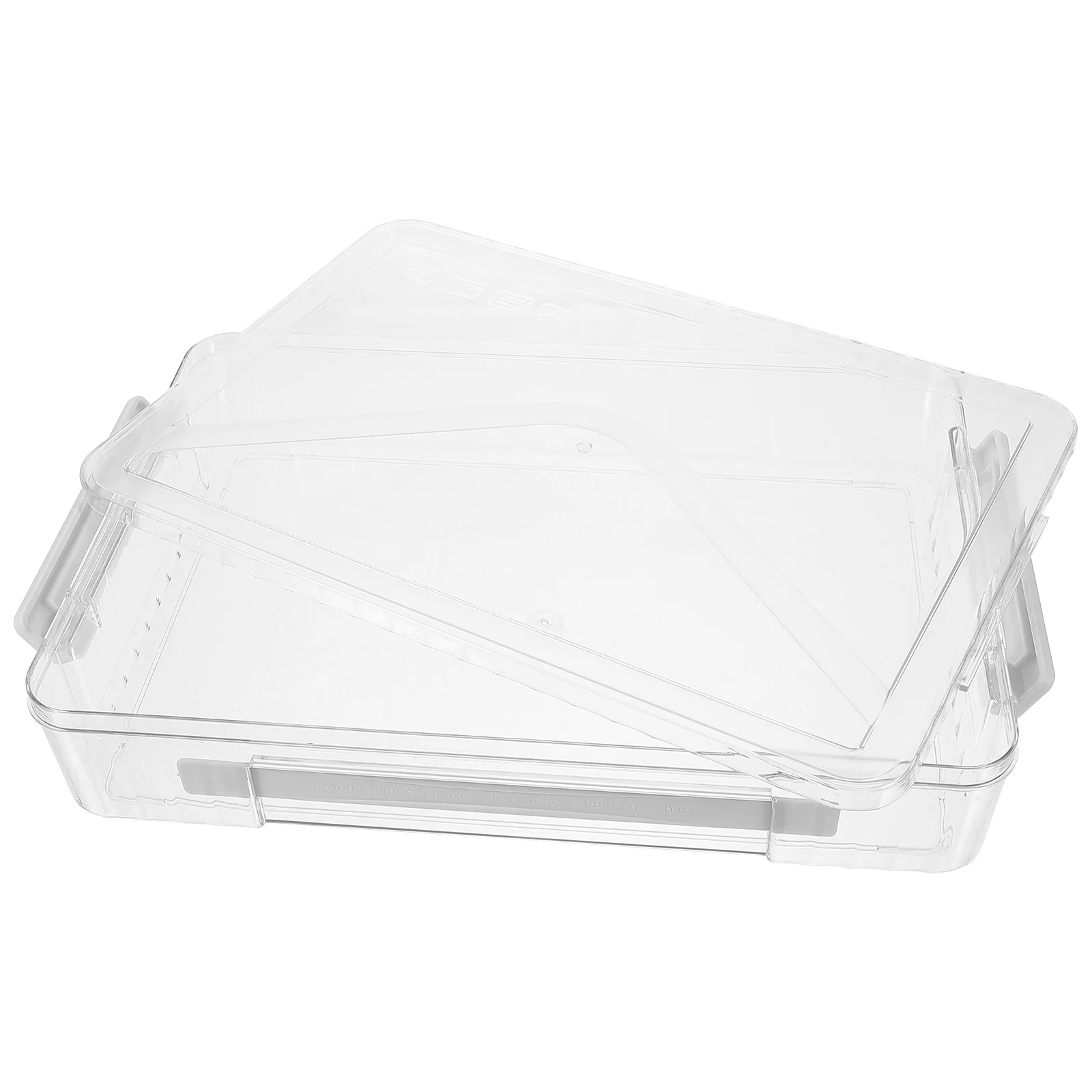 

Flag Display Case Clear Plastic Storage Box For Medal Badge Certificate Photo Organizer Cards Holder Small Items Container