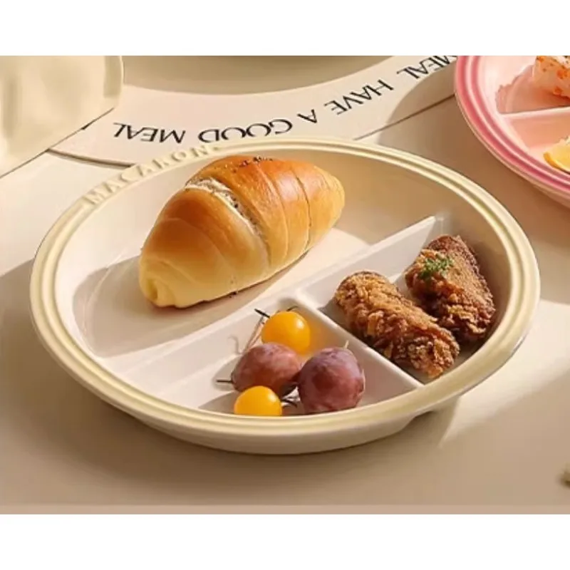 

Керамическая тарелка для уменьшения жира, разделительная тарелка, детская посуда для завтрака, элитная посуда