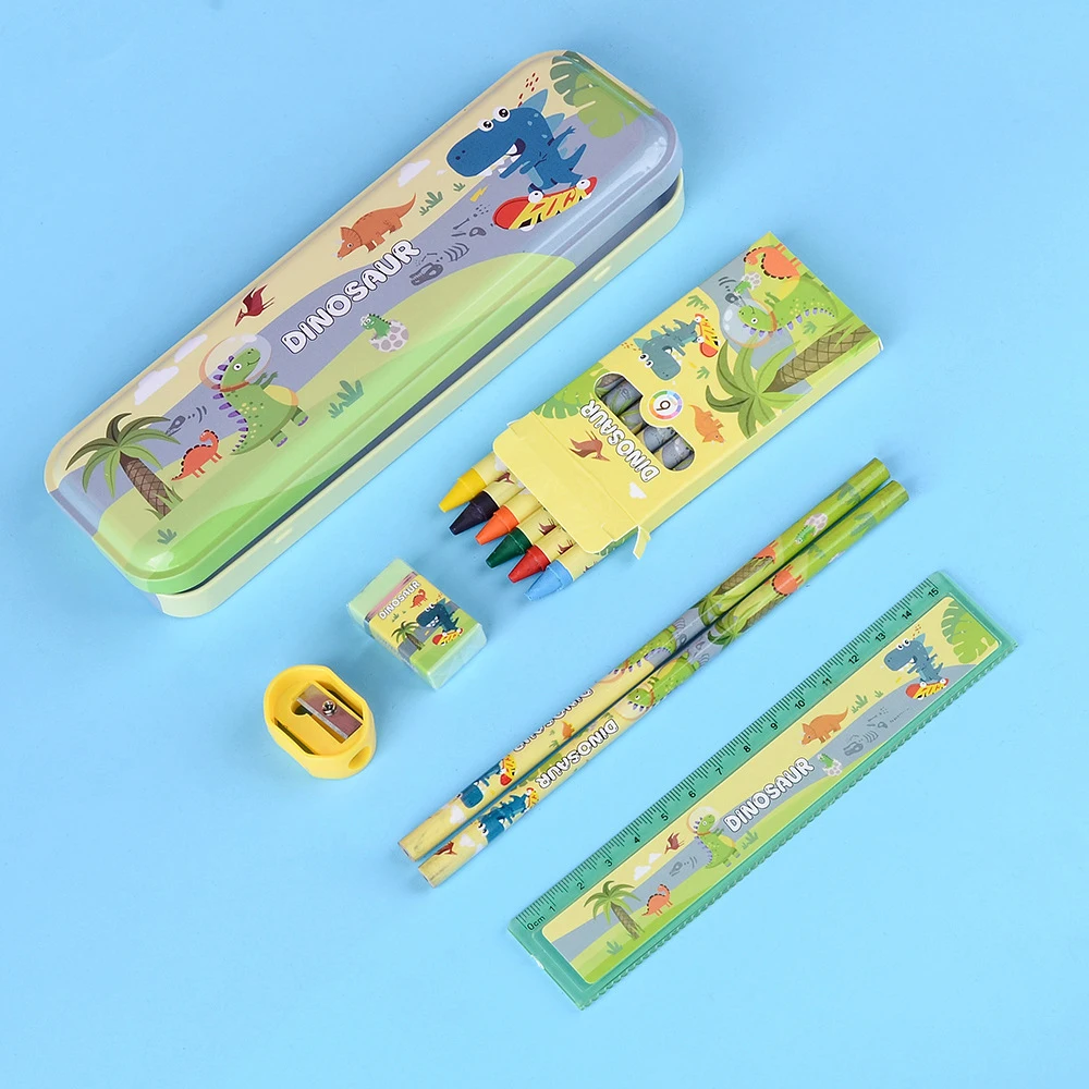 Imagem -03 - Conjunto de Prêmios do Estudante um Must-have para a Volta às Aulas Cartoon-themed Creative Learning Papelaria Gift Box Pcs