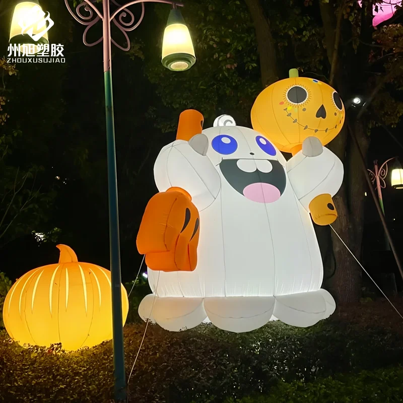 

Inflatable Ghost Air Model with Lights - Thriller Amusement Park Haunted House Halloween Horror Atmosphere Decorative Prop