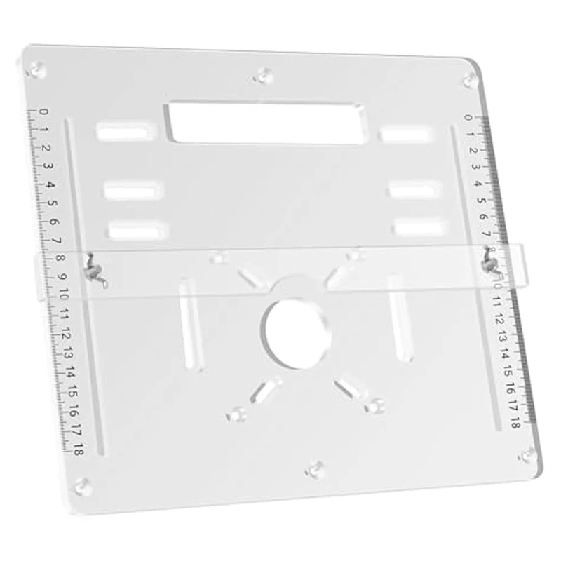 Płytka stołowa routera Szablony routera Ławka do obróbki drewna Router Flip Plate Regulowana maszyna do przycinania Flip Plate