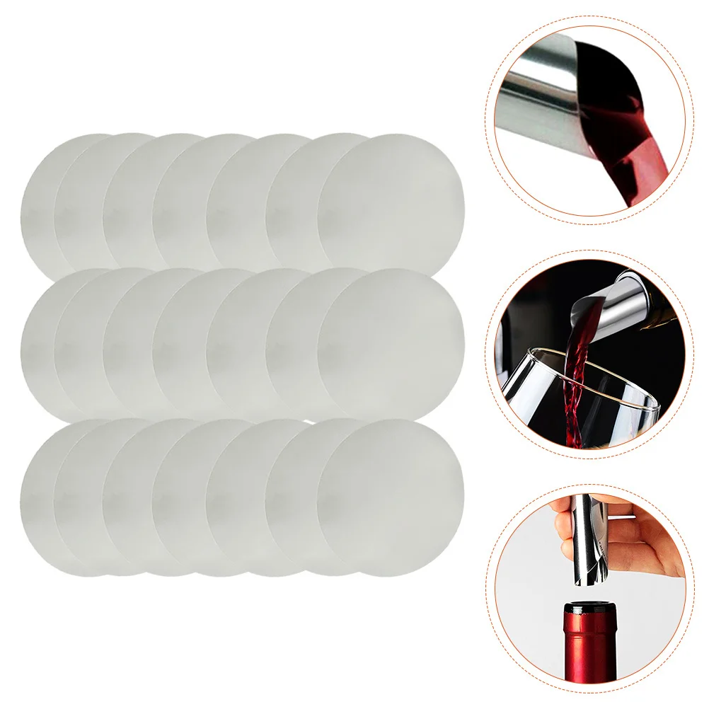 

50Pcs Premium Red Wine Pourer Discs Portable Spout for Professional and Home Use Wine Pourer Round Pour Discs