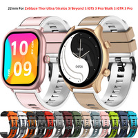 Replacement Silicone Strap For Zeblaze Thor Ultra/GTS 3 Beyond 3 Pro Smart Watch Wristband For Zeblaze Stratos 2 3 Pro Bracelet