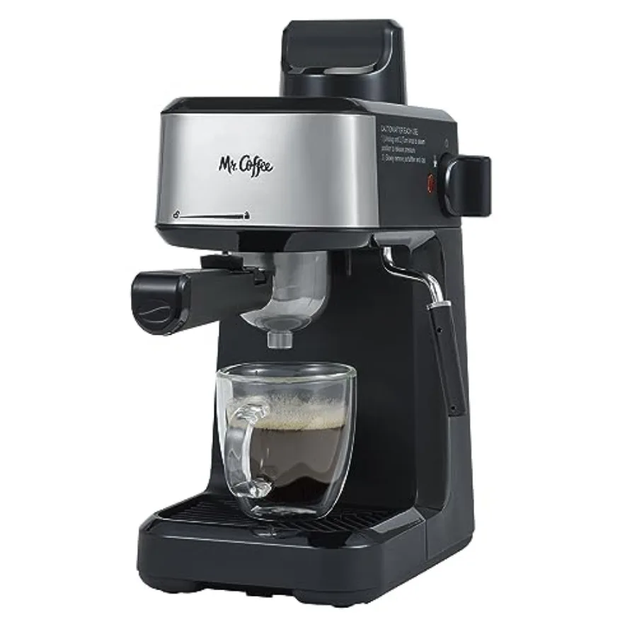 

4-Shot Steam Espresso Cappuccino and Latte Maker with Stainless Steel Frothing Pitcher