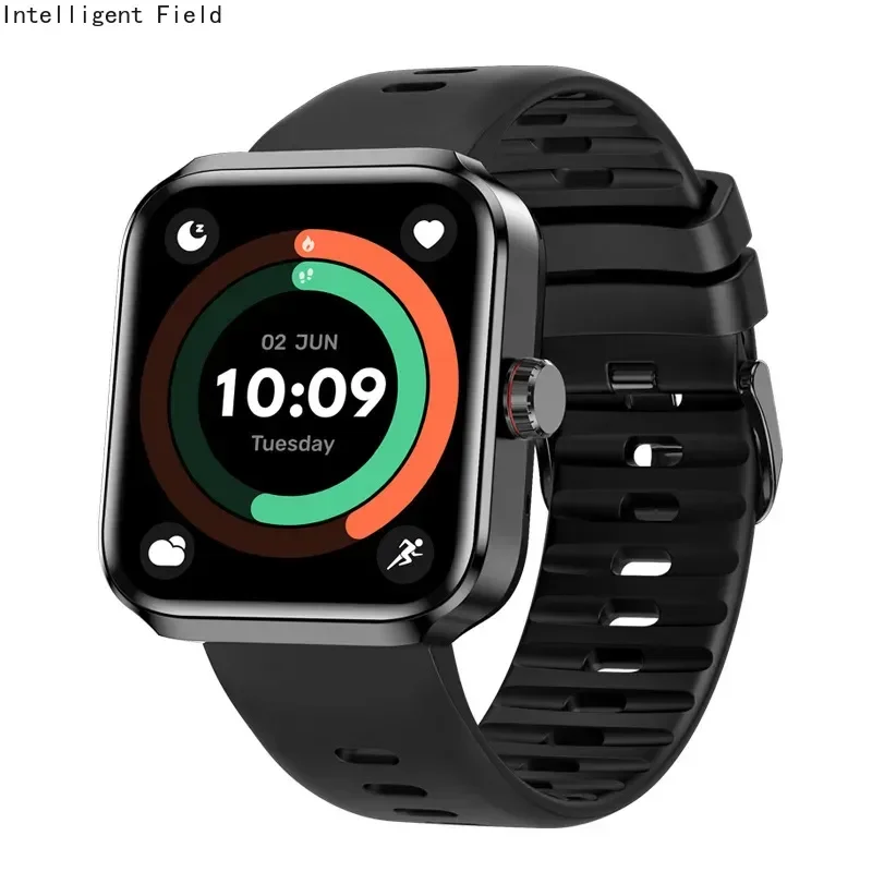 NX22 AMOLED smartwatch met ECG/bloeddruk/bloedzuurstofmonitor 100 sportmodi Bluetooth-oproepen/GPS/IP67 voor Android/iOS
