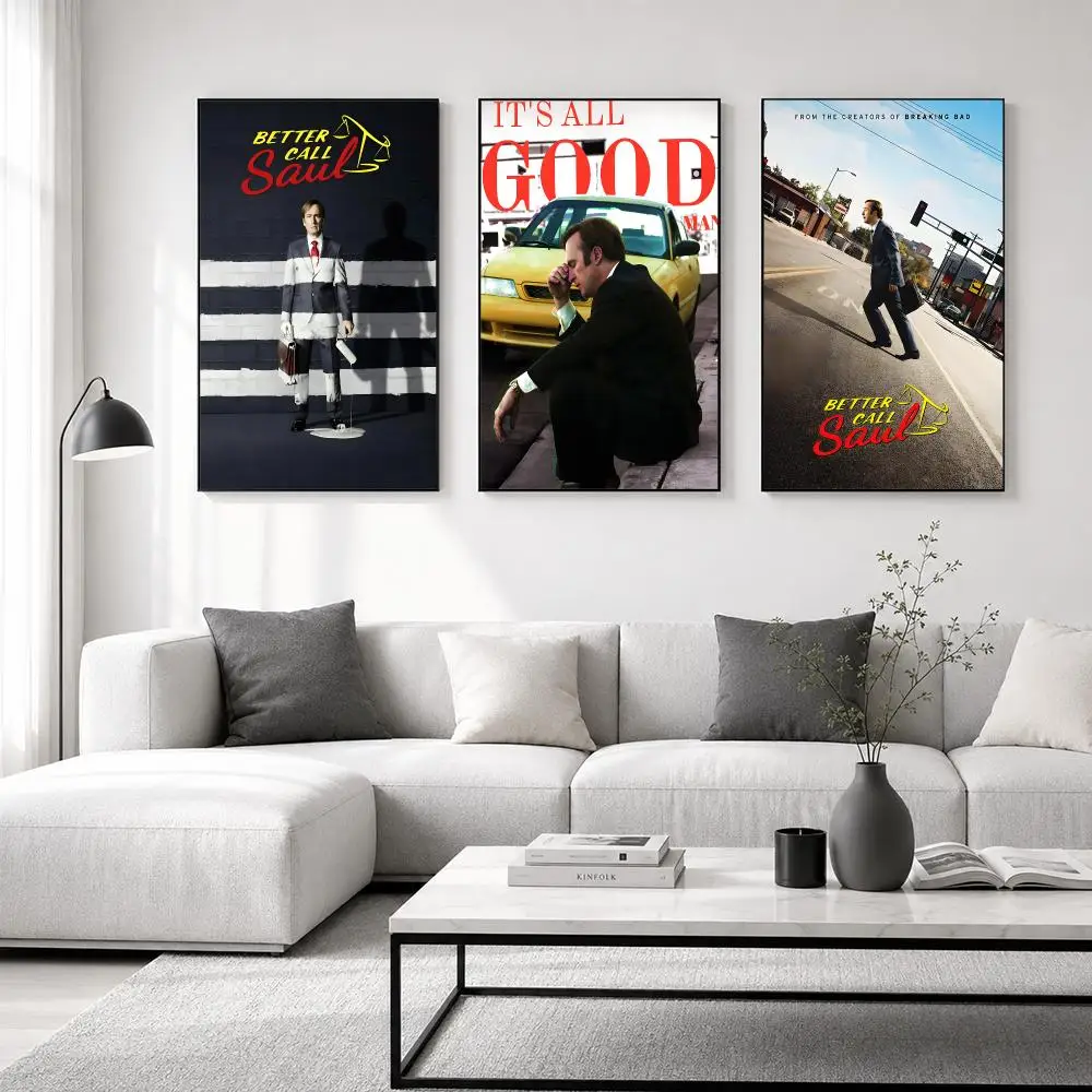 Better Call Saul TV Series Poster posters for bedrooms and living rooms—high-definition cartoon movie-themed wall art.
