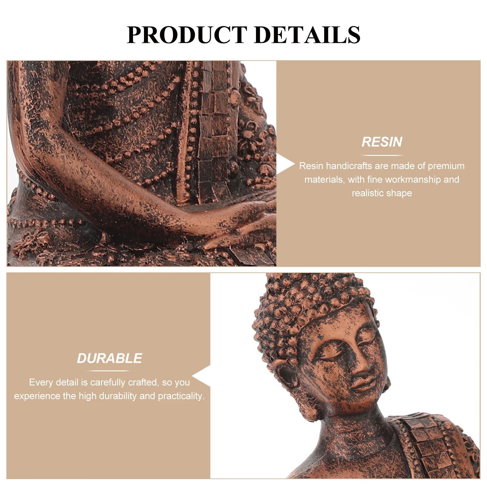 

Buddha Statue Stand Resin Decorative Buddha Sculpture Multipurpose Holder Desktop Home Decoration