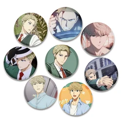 SPY×FAMILY Brooche Round Enamel Pin for Backpacks Decorative Cartoon Badge Fashion Jewelry Accessories Fans Gift Loid Forger