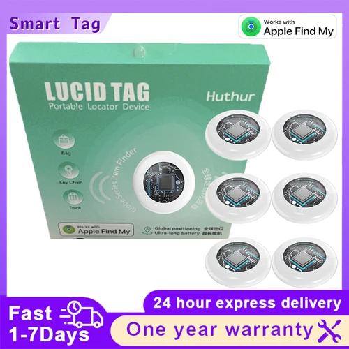 Rastreador GPS inteligente con Bluetooth, funciona con Apple Find My APP ITag, dispositivo de recordatorio antipérdida, localizador clasificado MFI, llave de coche, buscador de mascotas y niños