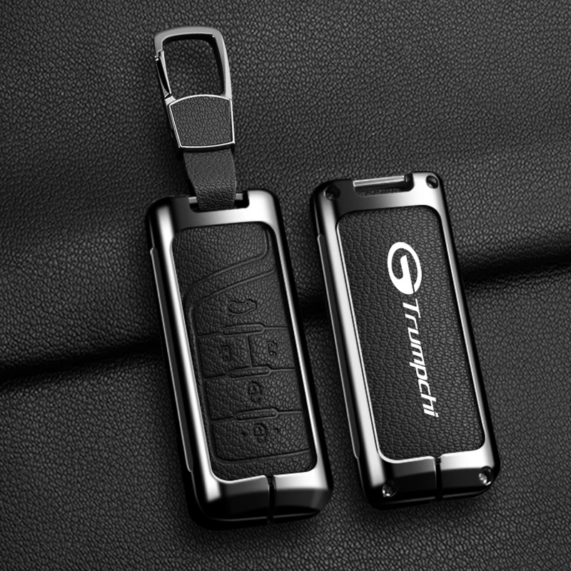 

Goatskin grain Zinc Alloy Car Key Case Cover For New Energy Trumpchi GS4plus GS3 GS5 GS7 GS8 GM8 GS5 GA3 Keychain Accessories