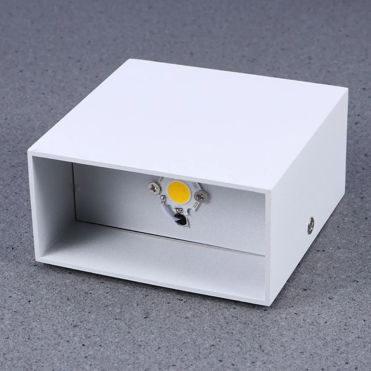 

Square LED Wall Lamp Creative Modern Wall Sconce Indoor Wall Light Decor for Living Room Bedroom Corridor Stairs (White)