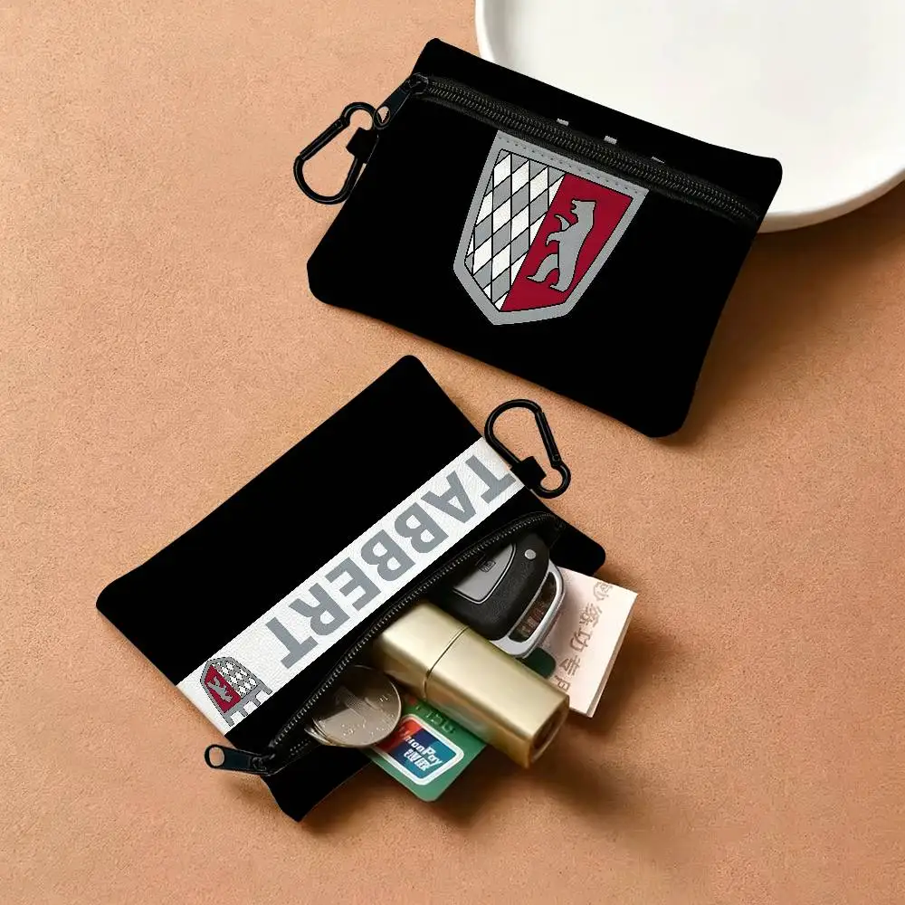 T-Tabbert Daily Carry Oxford Fabric Small Coin Purse Multi-use Storage Pouch For Keys Cards Coins