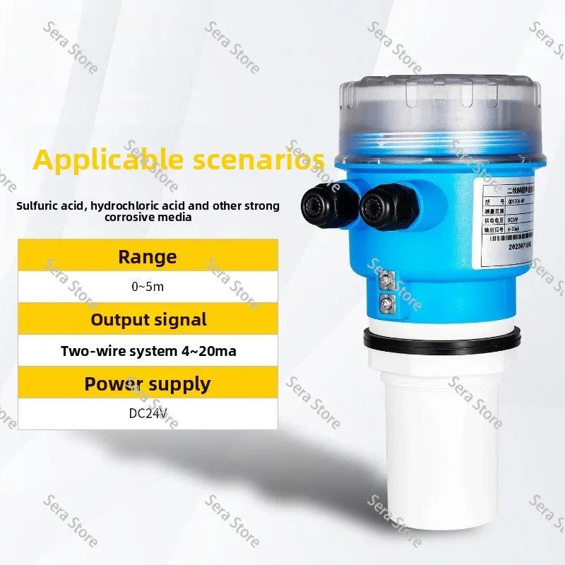5M 10M 20M 60GHZ Radar Level Sensor Transmitter for Reservoir River Radar Level Transmitter with Screen Radar Liquid Level Meter