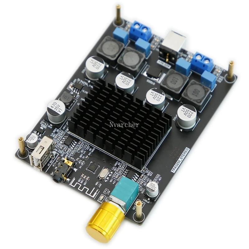 Nvarcher TPA3250 Bluetooth U Disk Digital Dual Channel 130W+130W Board Class D stereo Audio Amplifier