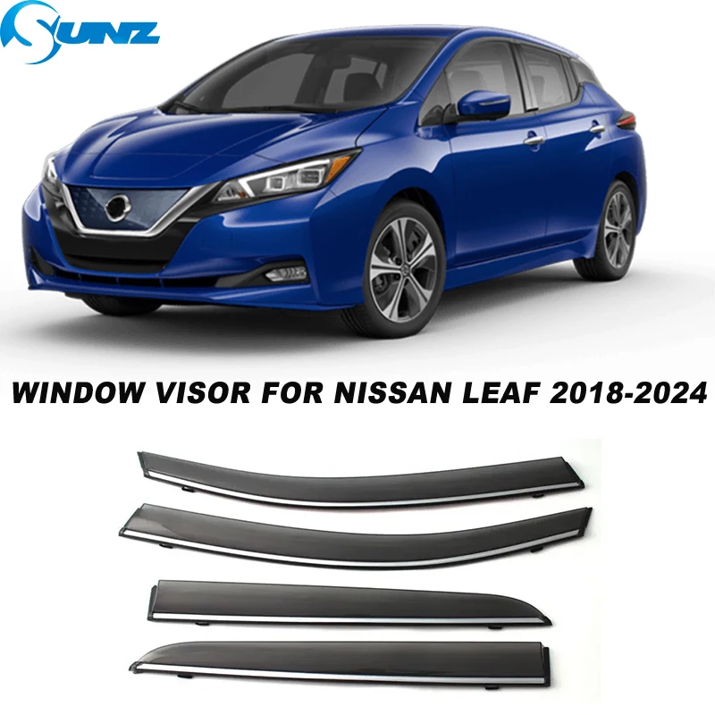 Sun Rain Windshield For Nissan Leaf MK2 2018 2019 2020 2021 2022 2023 2024 Car Side Vent Window Visors Awning Deflector Guard