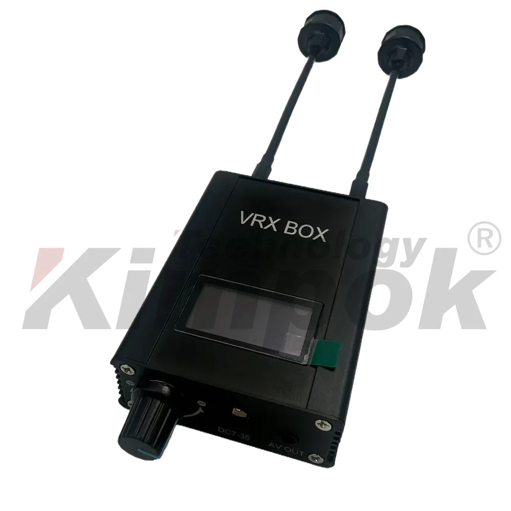 Receptor de vídeo FPV 7.2G VRX BOX con 64 canales y banda de frecuencia de 6,1-7,2 GHz para transmisión estable de drones