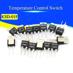 1/5/10Pcs KSD-01F40 50 60 100 DegC NC Normally Closed NO Normally Open 1.5A Thermal Switch Temperature Sensor Thermostat JUC-31F