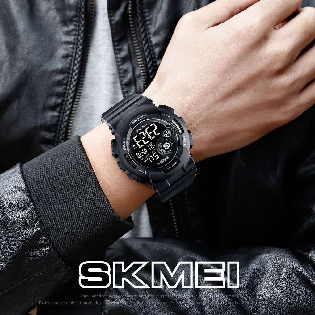 SKMEI 1583 Sports Student Waterproof Electronic Watch Outdoor Leisure Men\'s Sports Watch