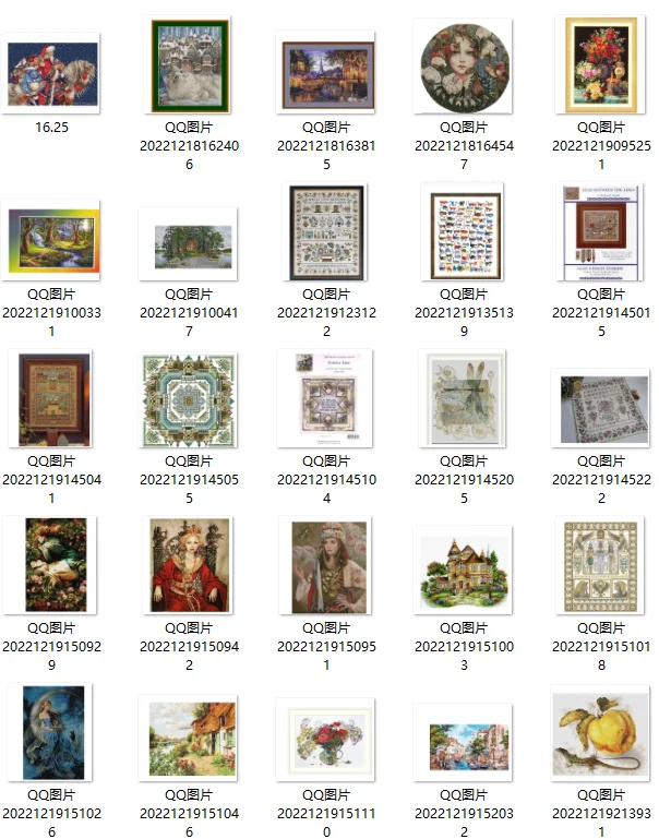 

14CT 18CT 25CT Cross Stitch Kits Cross-stitch Kit embroidery Threads for embroidery Set Christmas Crafts for adults Embroidery