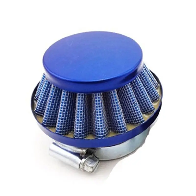 A58X-Motorcycle Super Pocket Bike Mini Dirt Bike Atv Quad For 47Cc 49Cc 58/60MM Aluminium Air Filter Upgrade Kit Blue