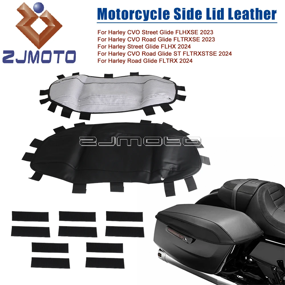 Rain Dust Waterproof Motorcycle Saddlebag Lid Covers For Harley Street Glide CVO Road Glide ST FLTRX FLHXSE FLTRXSE 2023 2024