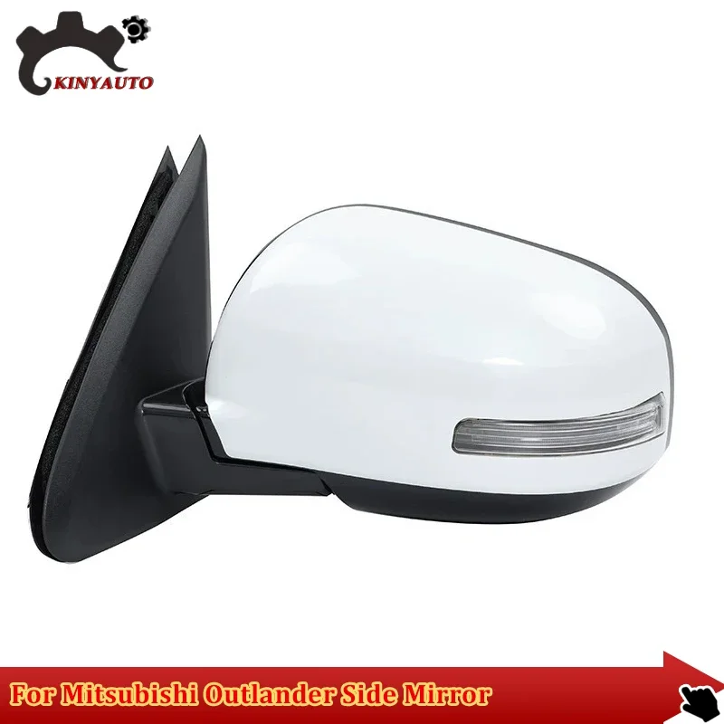 

For Mitsubishi Outlander 16-21 Side External Rearview Rear View Mirror Assy INCL Lens Turn Signal Light Shell 9Pin Auto Fold