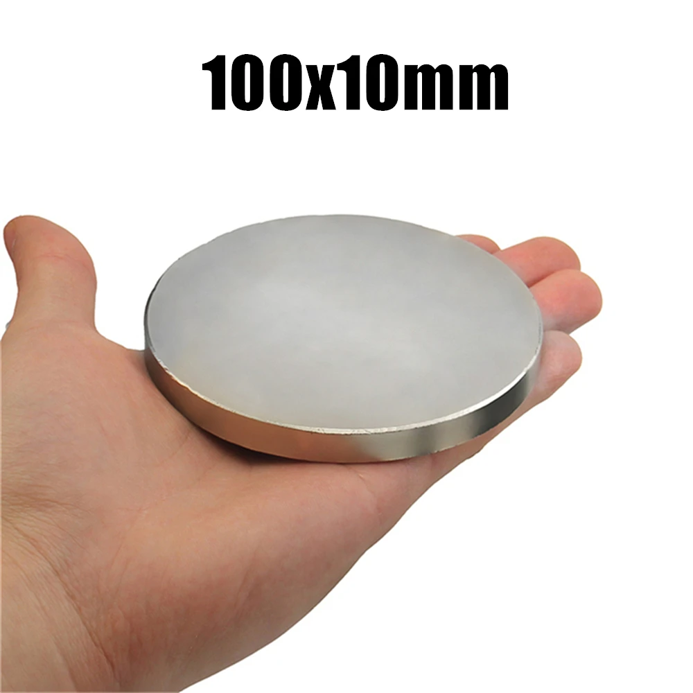 

1pcs Neodymium N35 Dia 100x10mm Strong Magnets Tiny Disc NdFeB Rare Earth For Crafts Models Fridge Sticking magnet 100x10mm