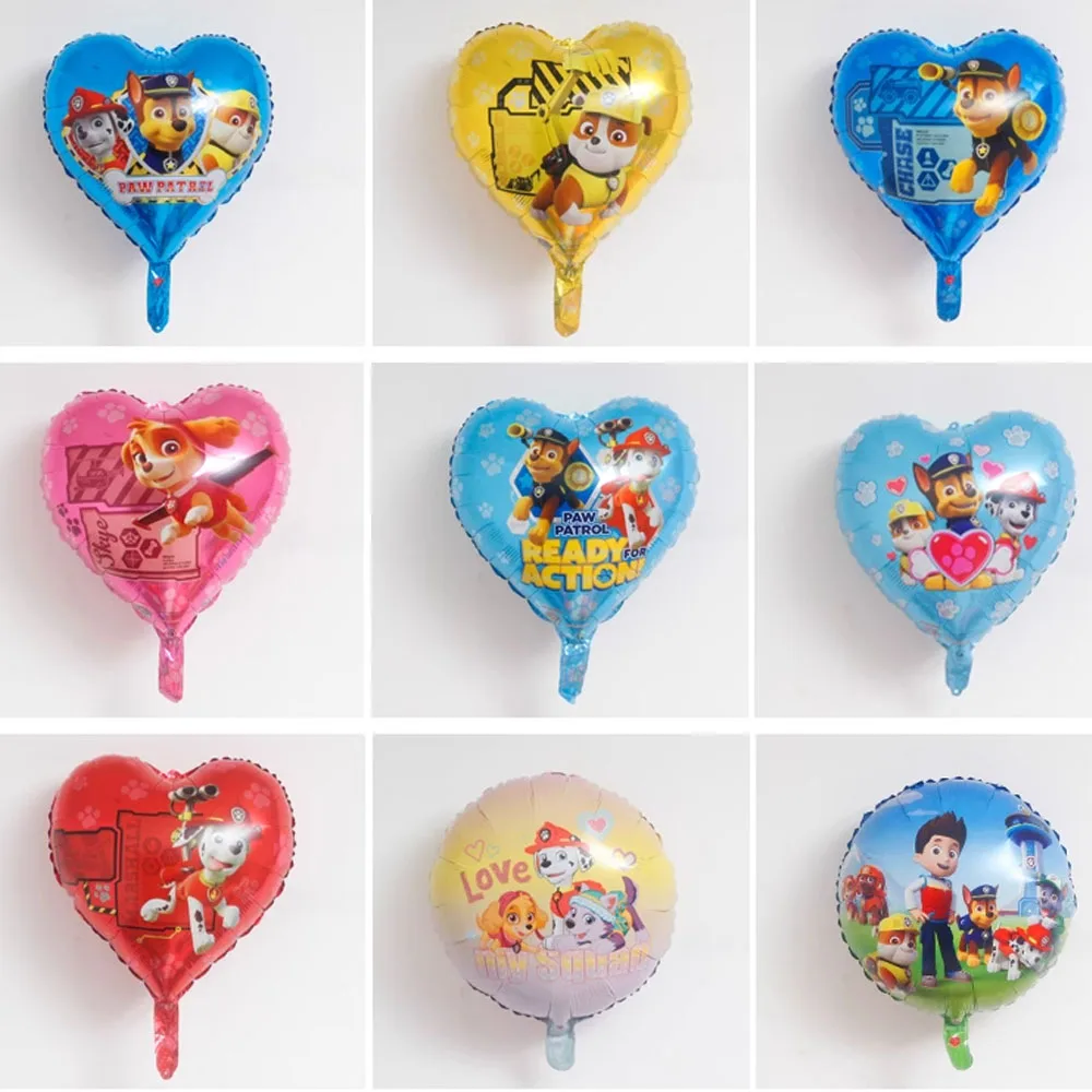 

10pcs Paw Patrol Balloons Cartoon Dog Balloon Ryder Chase Skye Aluminum Balloon Kids Toy Birthday Party Decor Baby Shower Globos