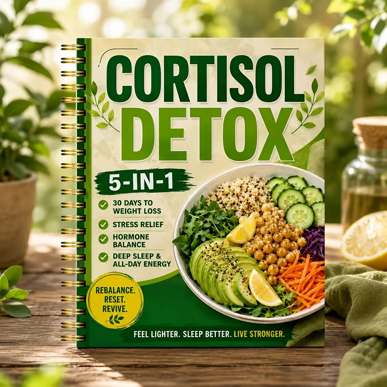 5 In 1 Cortisol Detox Health G - Meal Prep Book review and price