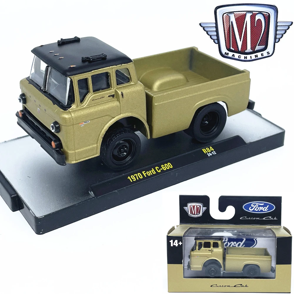 

1:64 Ford C-600 Пикап Моделирование Модель автомобиля из сплава Коллекция Орнамент M2 Модель автомобиля 2025