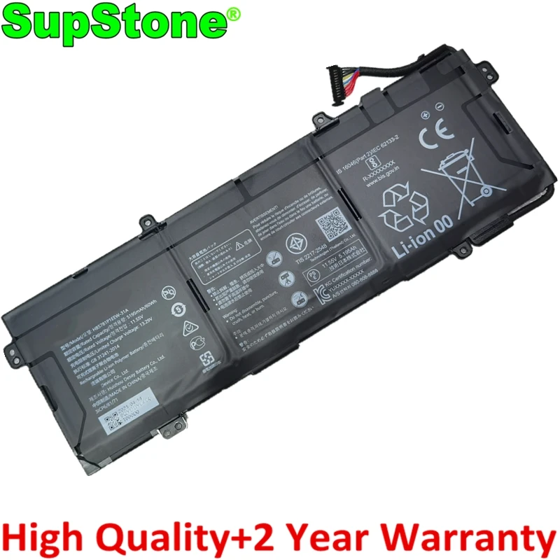 

SupStone HB5781P1EEW-31A Laptop Battery For Huawei MateBook 13S 14S i7 D 16 HB5881P1EEW-31A 31C HKD-W58 W56 W76 HVY-WAP9 WAQ9