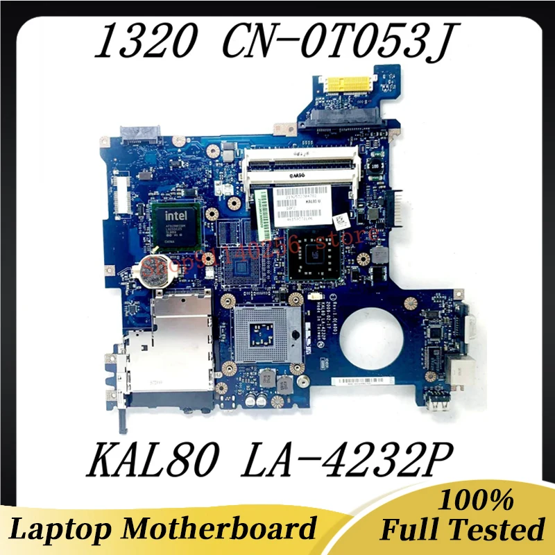 

Mainboard CN-0T053J 0T053J T053J For Dell 1320 Laptop Motherboard KAL80 LA-4232P SLB94 GM45 100% Fully Tested Working Well