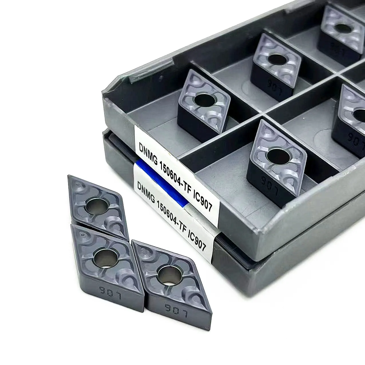 10PCS DNMG150604 TF IC907 IC908 External Turning Tools Carbide insert DNMG150608 TF IC907 IC908 turning insert CNC Lathe Cutter