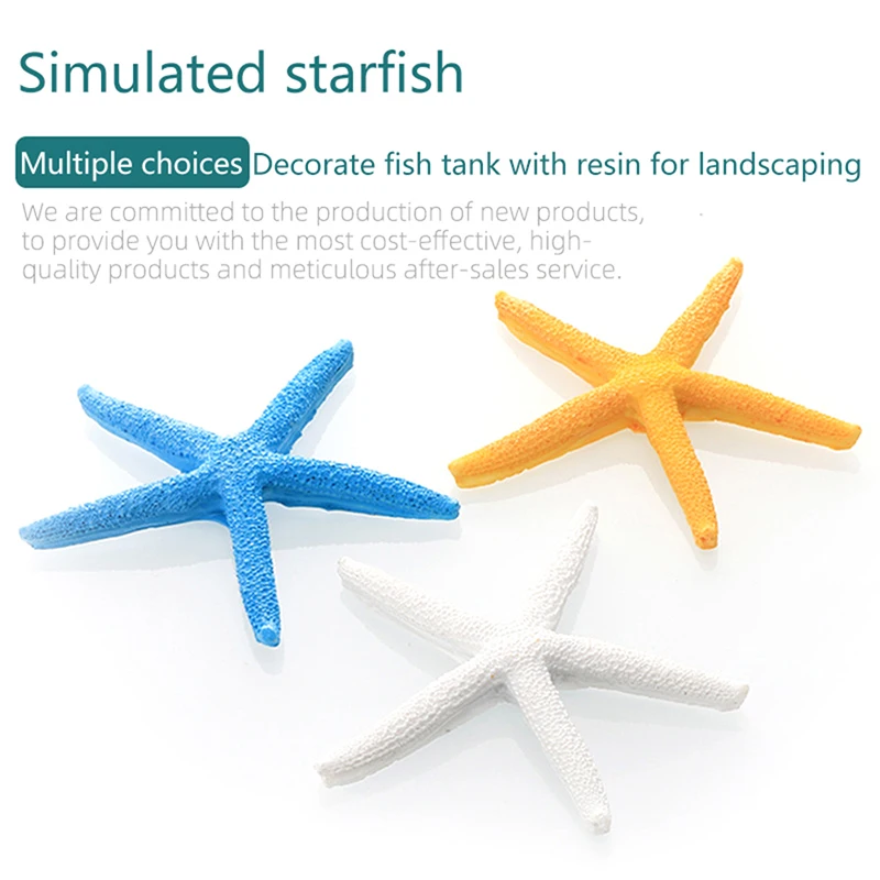 

Resin Handicraft Aquarium Landscaping Fish Tank Figurines Vivid Miniature Ornaments Artificial Coral Starfish Aquarium Decor