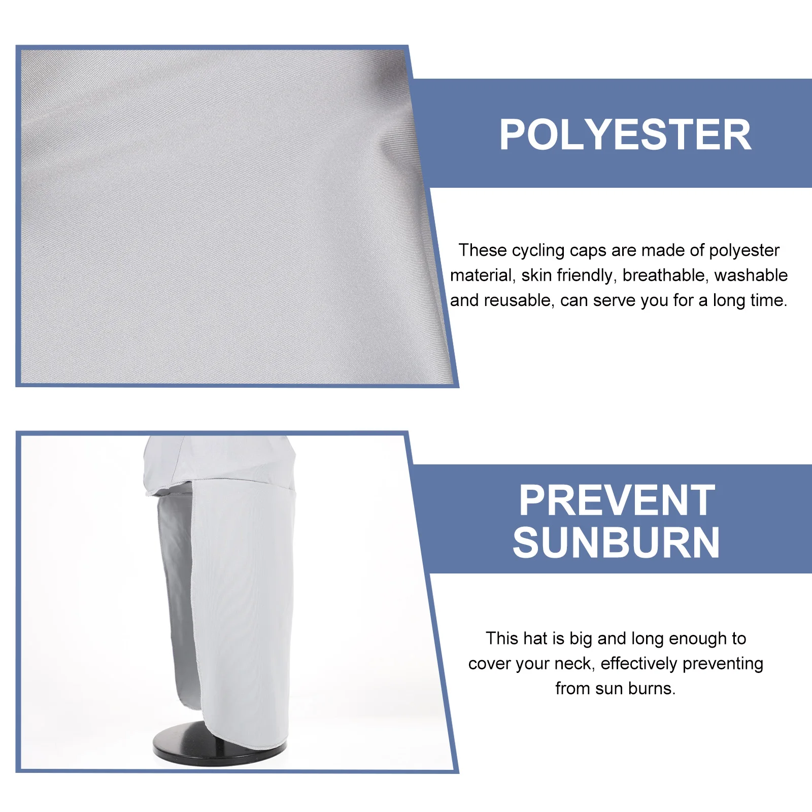 4Pcs Cooling Cycling Caps Long Tail Head Wrap Hat Outdoor Sports Sun Protection Long Tail Wrap Outdoor Sunshade Hat