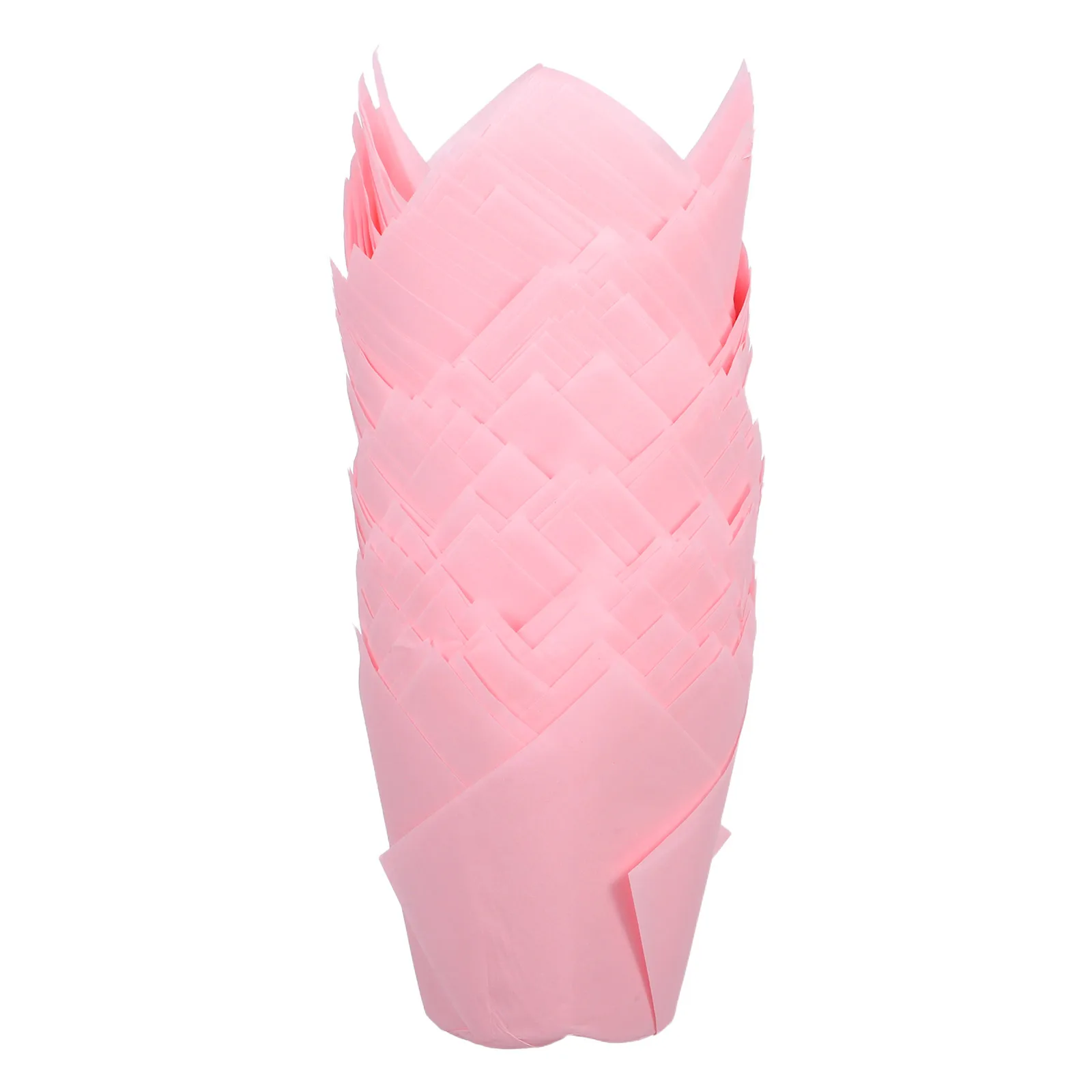 

100 Pcs Liner Cake Tray Mini Muffins Cupcake Paper Wrapping Liners Tulip Style Wrapper