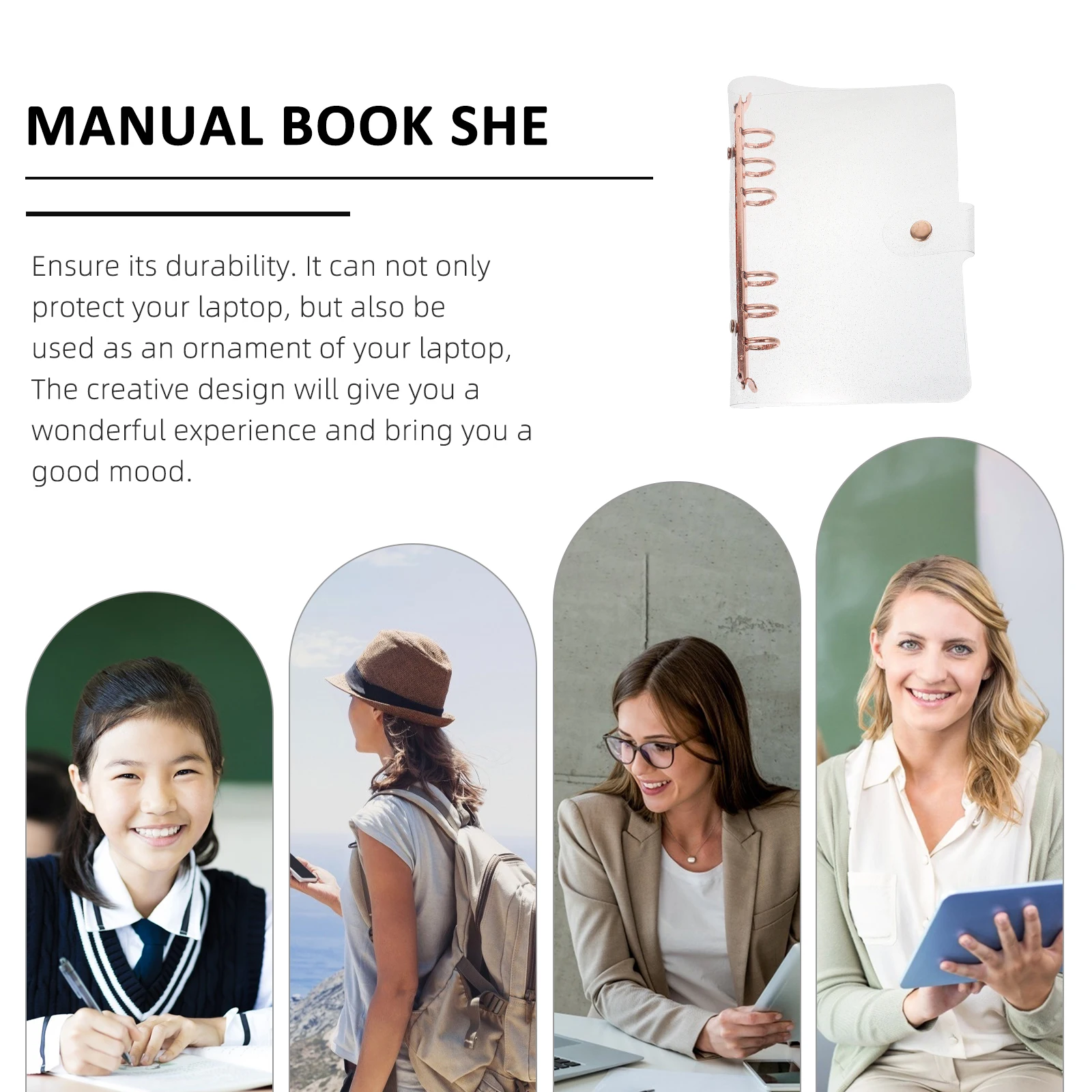 

Creative Notepad Case For School Office Supply A5 Book Cover Lightweight Journal Protector Shell Diary Handbook Cover