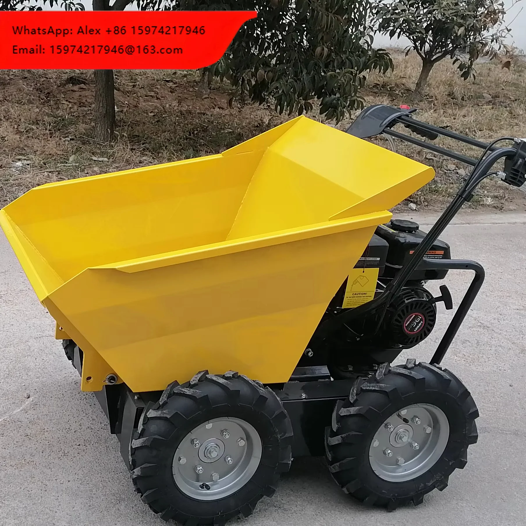 2025 Small Wheel Dump Loader Transport Vehicle Mini Loader For Farm Use
