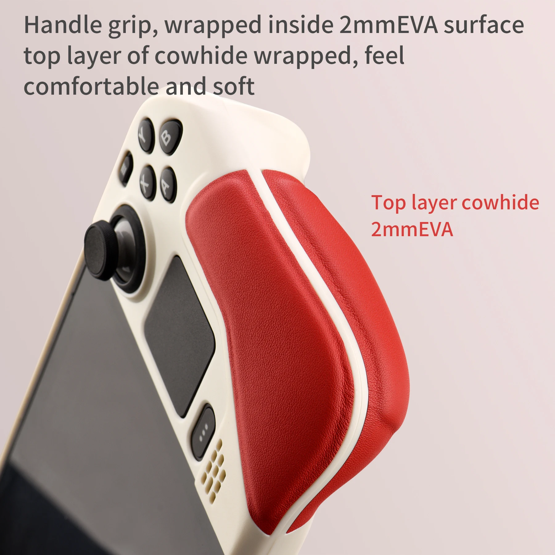 2023 new Suitable for steam deck game console protective case surface silicone oil handle cowhide wrapping