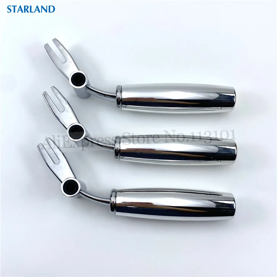 

3 In 1 Metal Handles New Silver Colour Hand Grips Spare Parts Replacements For ZM Soft Serve Ice Cream Machines Accessories