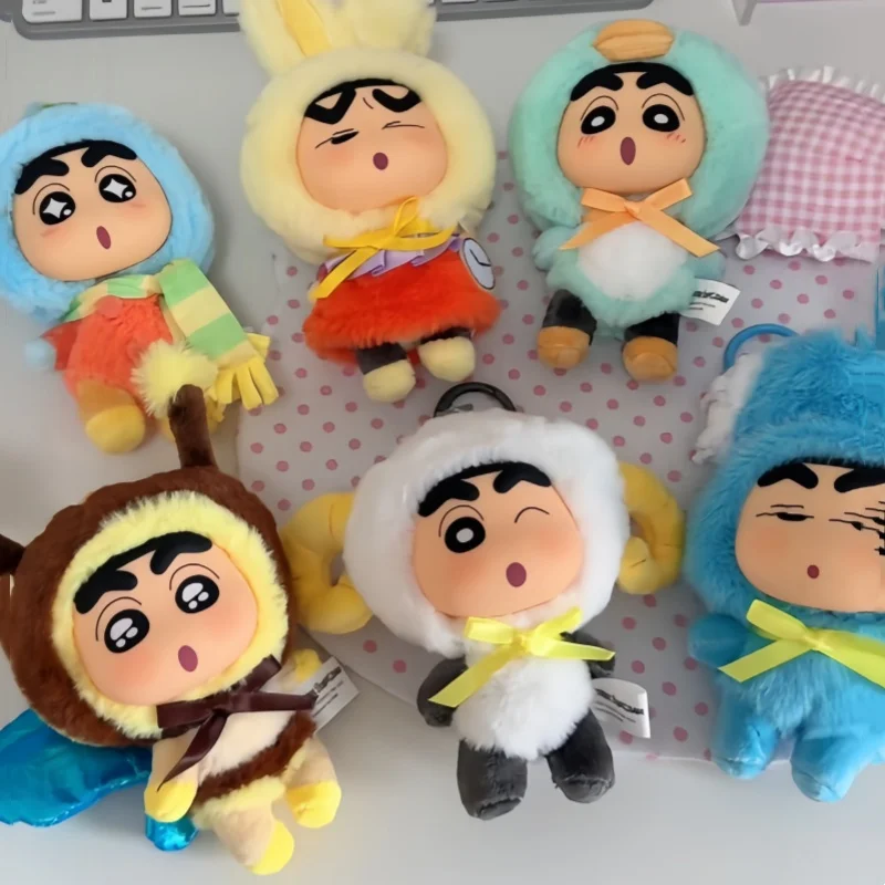 

new Original Crayon Shin-chan Q Cute Series Blind Box Vinyl pendant Mystery Box Anime Figures Collection Kids Custom Gifts