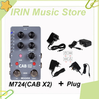MOOER CAB X2 Stereo IR Cabinet Simulation Pedal Dual Channel Cab Simulation Guitar Effects Pedal 11 Factory IR 14 Presets