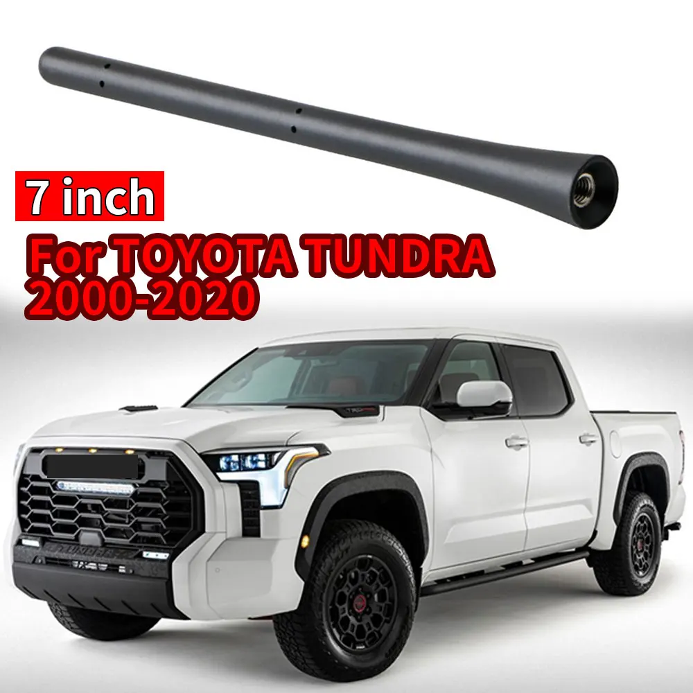 

7" Short Black Antenna Mast Radio AM/FM For TOYOTA TUNDRA 2000-2020 Brand New